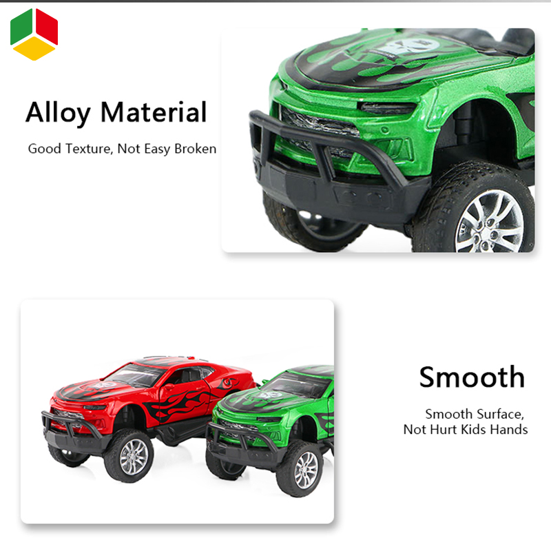 QS Toy Petite Voiture Pull Back Metal Car Toy Set Model Wholesale Cheap 132 Scale Open Door Kinsmart Diecast Toy Car for Sale