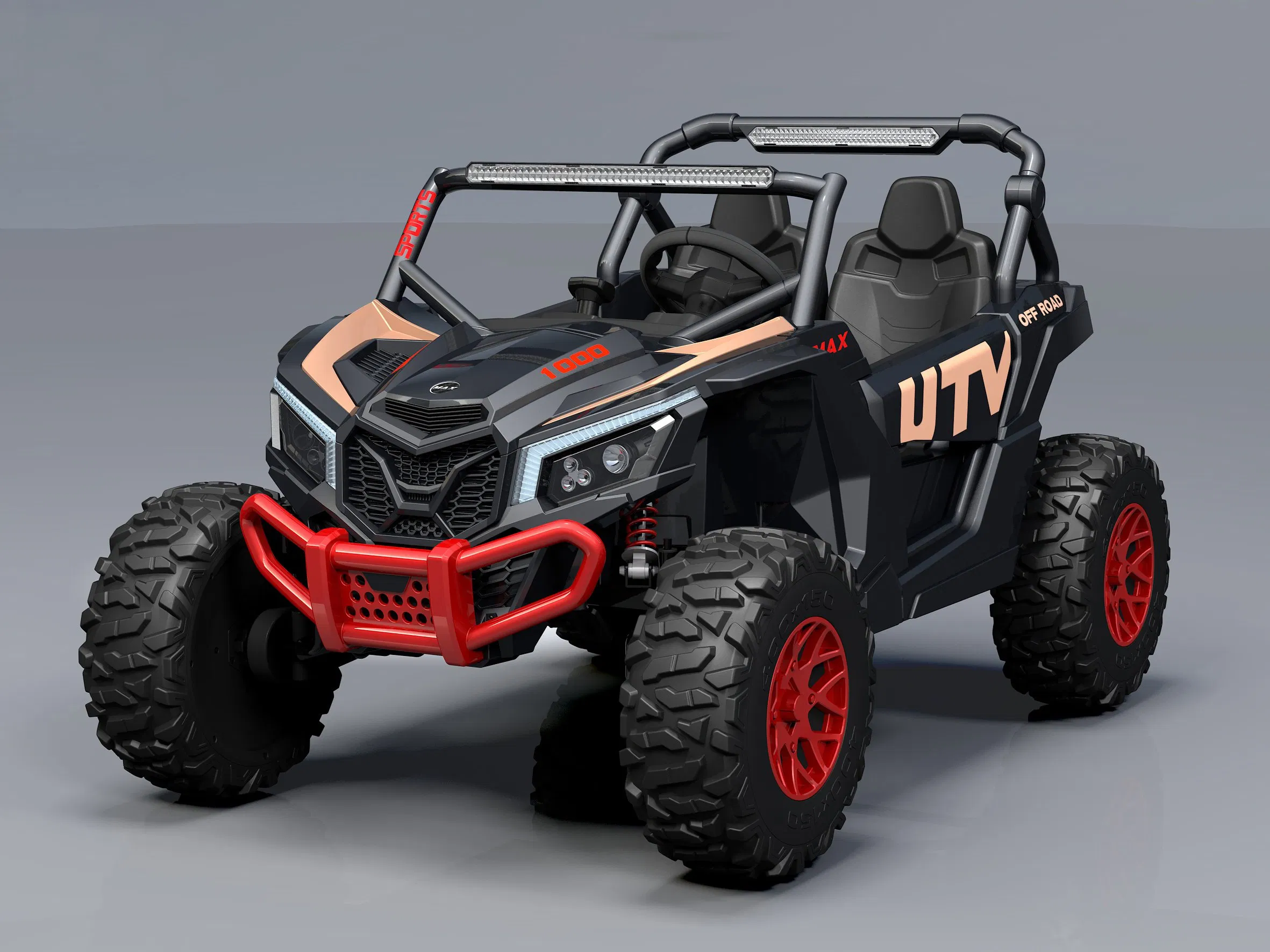 24V Ride Car Kids 4X4 Electric 2 Seat EVA Wheels Wholesale Power UTV for Children