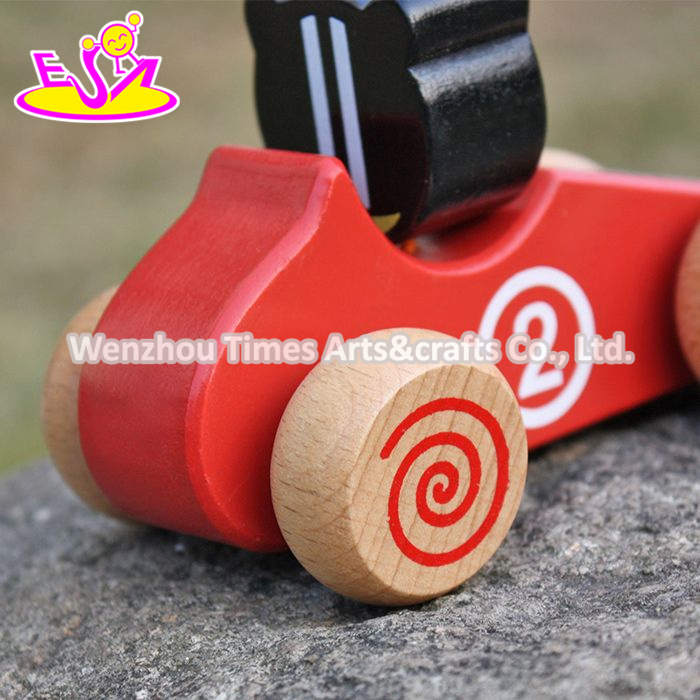 New Design Kids Funny Animals Wooden Toy Cars W04A333