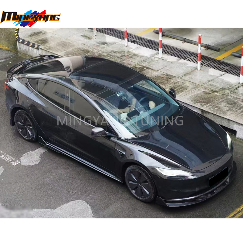 Auto Car ABS Plastic Bumper Lip Kit 2024 for Tesla Model 3 Body Kit