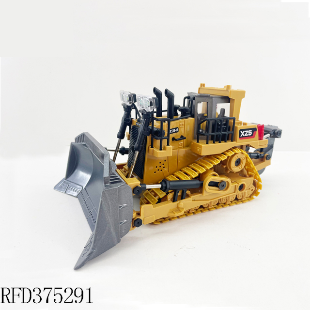 Remote Control Car 1: 24 Scale Diecast Truck Alloy Models Bulldozer Vehicle Construction Vehicle Model Engineering Car Toy Boy Gift (Bulldozer)