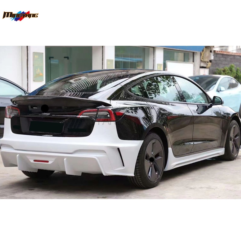 PP Plastic Car Bumper for Tesla Model 3 2017 Upgrade Yg Generation Body Kit Hood