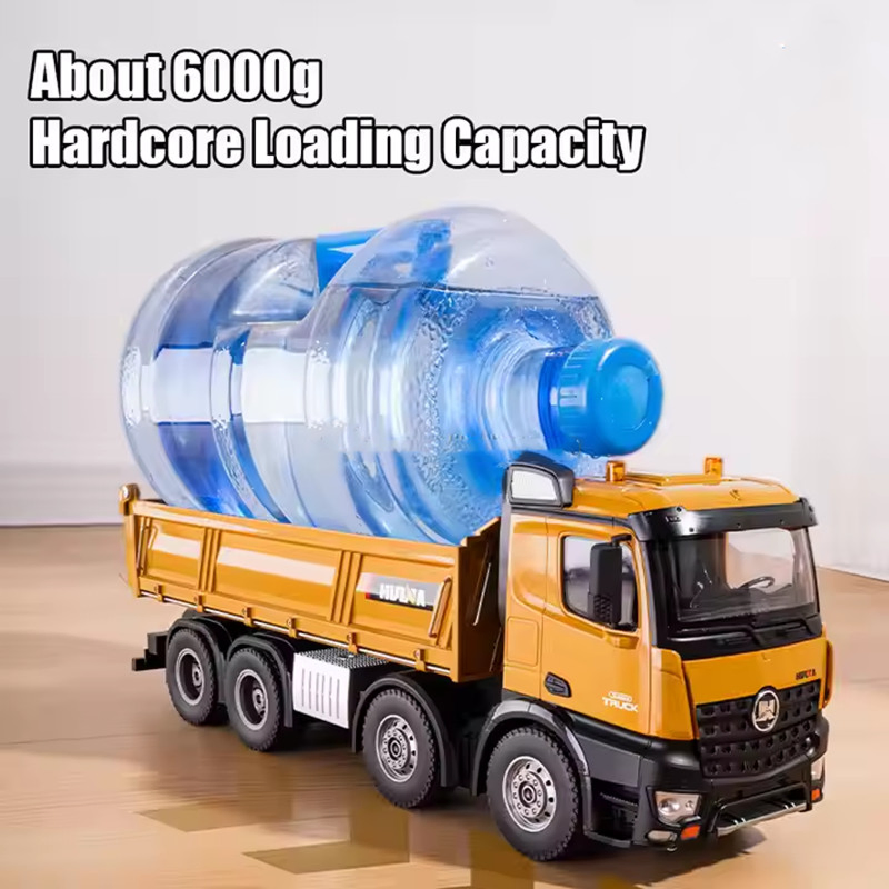 1/14 RC Semi-Alloy Heavy Dump Truck Toys 12CH Dumper Transport Engineering Car Construction Vehicle Toys