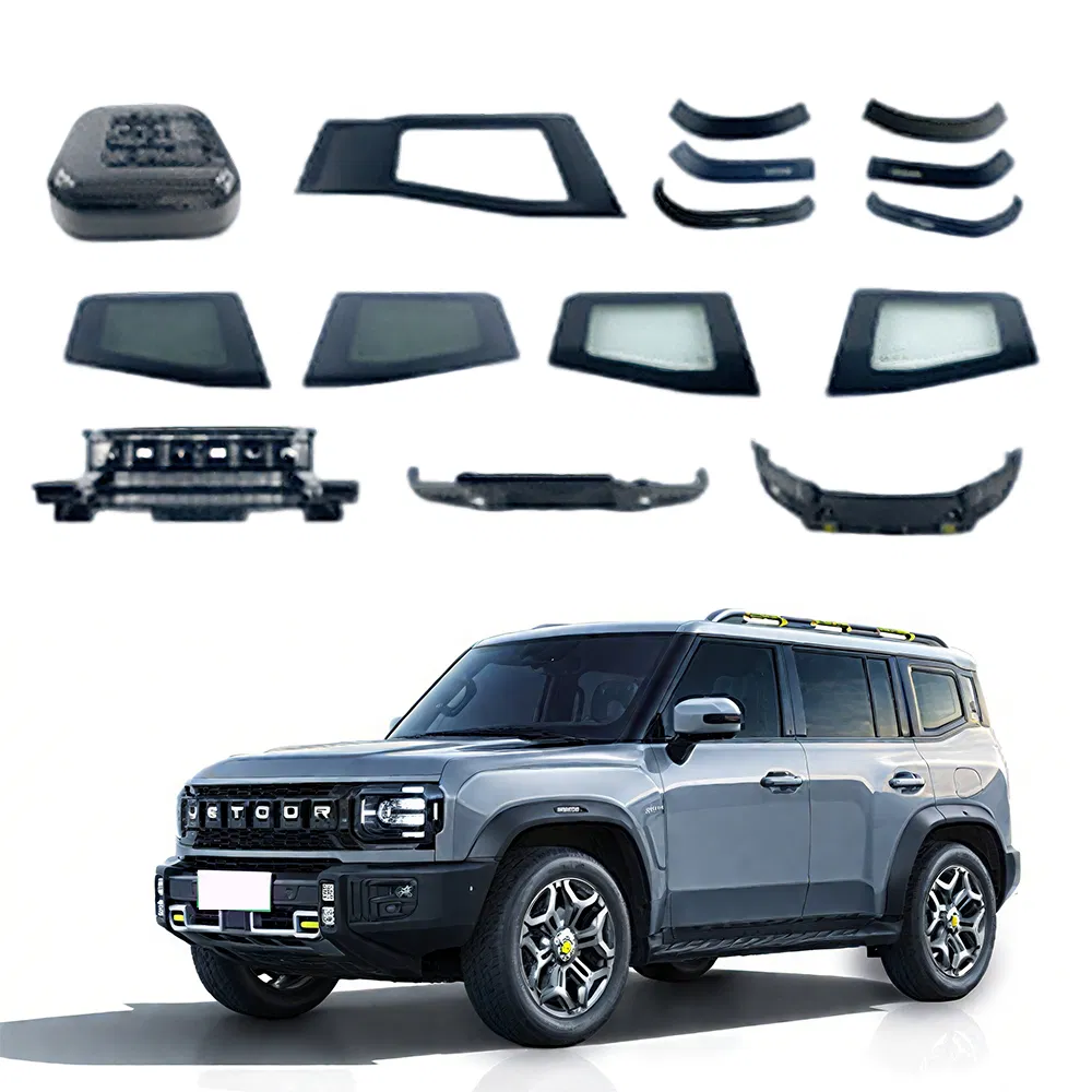 Premium ABS Black Warrior Kit Grille for Jetour T2 2024 Models Auto Car Body Kit