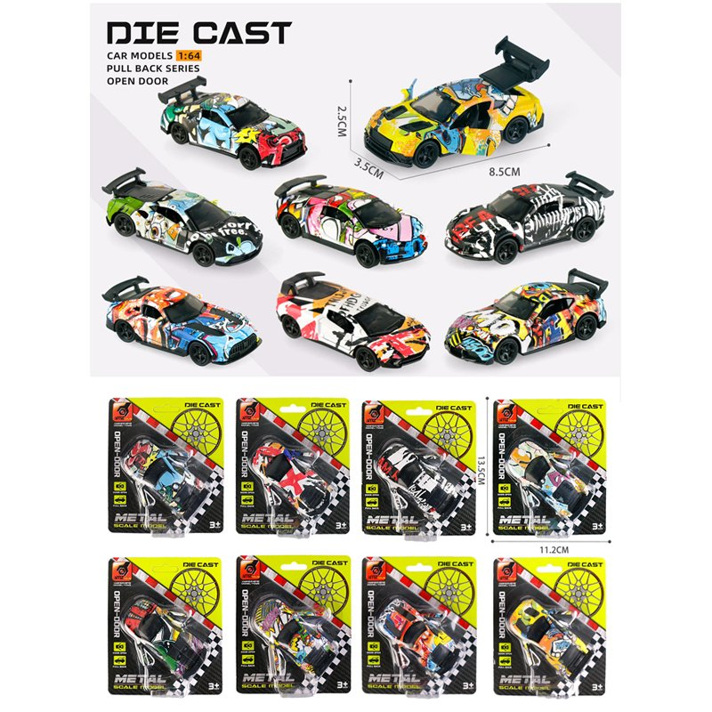 Mini 1: 64 Diecast Metal Toy Model Kids Racing Car Open Door