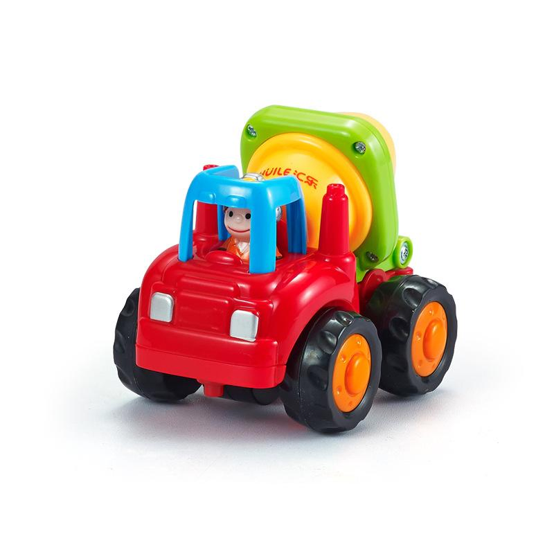 Inertia Cartoon Toy Car for Toddlers Push and Go Vehicle for Kids