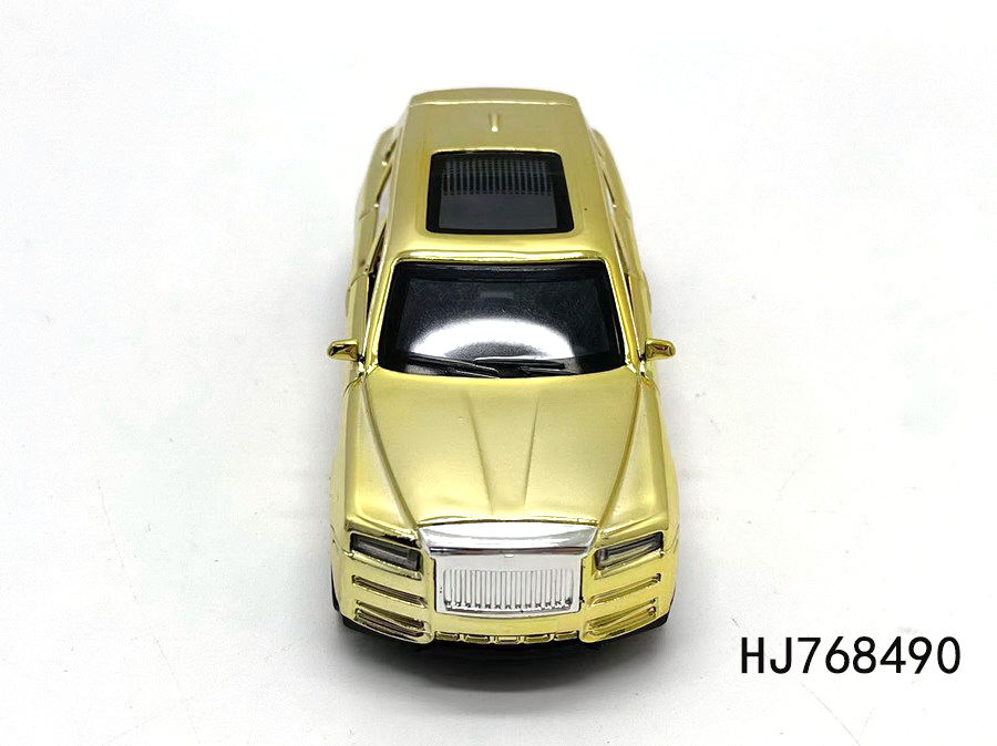 1: 32 Classic Opening Doors Gold Plated Alloy Small Pull Back Custom Model Die Cast Toy Cars for Children