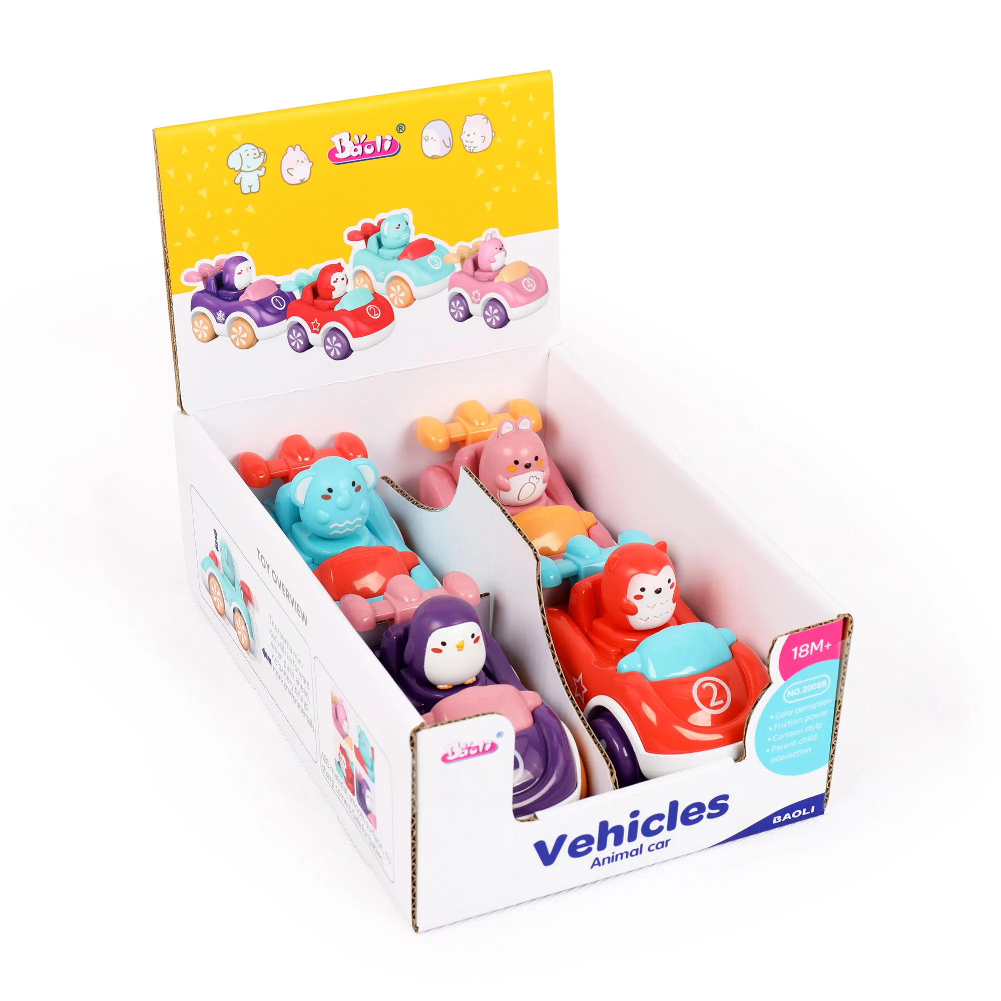 Fun Push and Go Animal Cars for Kids' Learning Adventures