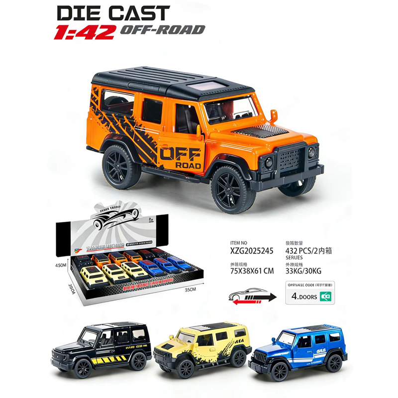 Model Toy 1: 42 Alloy Pull Back Mini Sports Die-Cast Metal Car