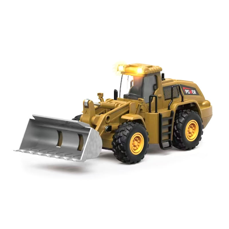 Hot Selling Custom Diecast Model Friction Vehicle Construction Trucks and Cars Bulldozer Toy for Kids Boys with Light and Music Wholesale of Toy Factory Cars