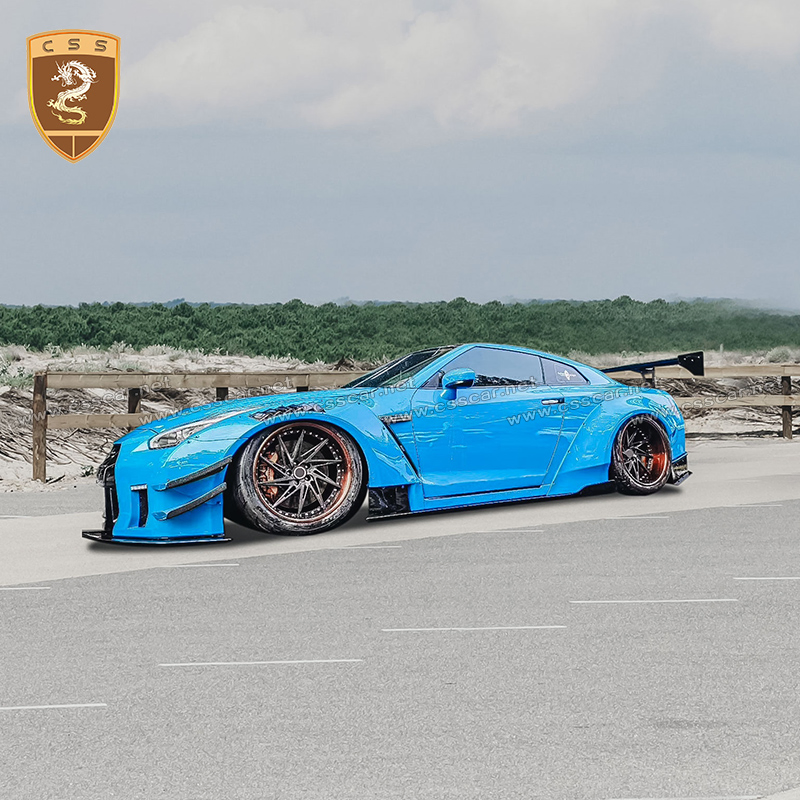 Lb. 2 Style Body Kit Fit for Nissan Gtr R35 Model Car Fiberglass Material