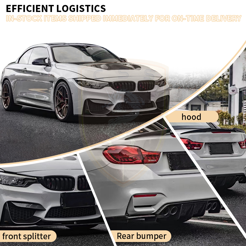 Latest New Model Dry Carbon Fiber Upgrade to MP Style Car Body Kit for BMW M4 F80 F82 F83 Front Rear Lip Side Skirt Bodykit