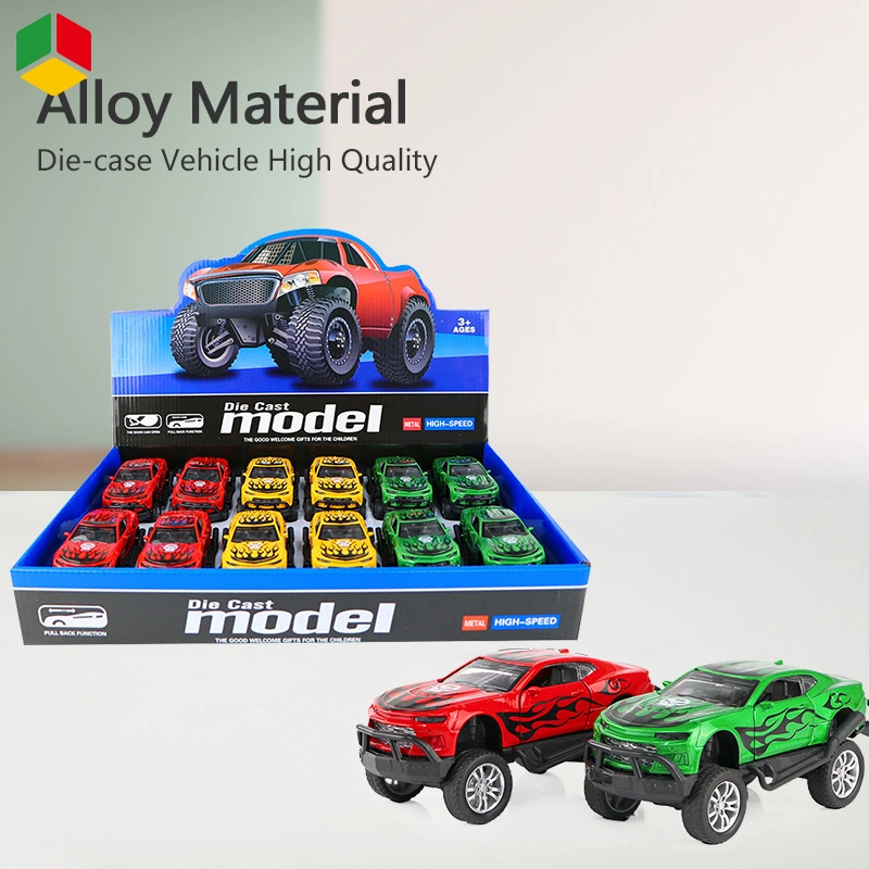 QS Toy Petite Voiture Pull Back Metal Car Toy Set Model Wholesale Cheap 132 Scale Open Door Kinsmart Diecast Toy Car for Sale