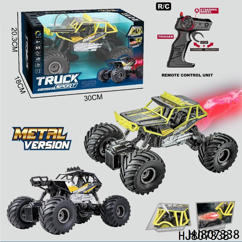 1: 14 Scale Racing Rock Alloy Electric Climbing Vehicle Toy 4WD 27MHz Big Wheel Remote Control RC off-Road Car