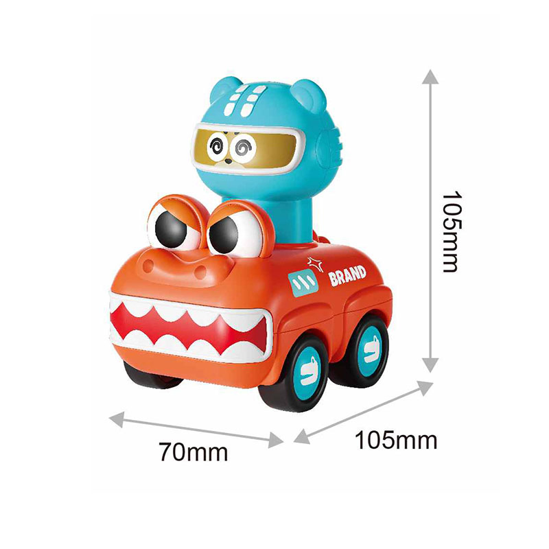 Xinbo Baby Press and Go Dinosaur Car Toy Animal Race Cars Push Go Friction Dino Vehicle Play Toy for Toddlers