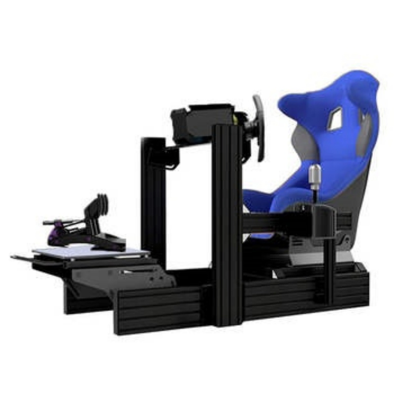 Cheap Price Basic Home SIM Racing Rig DIY 4080 T Slot Black Anodizing Aluminum Extrusion Profile Simple Car Driving Simulation