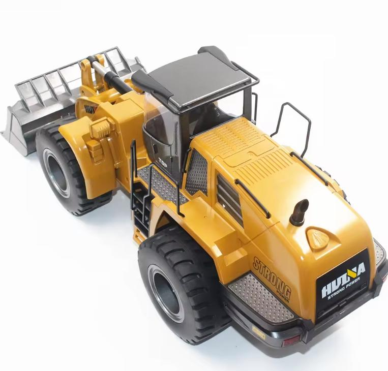RC Bulldozer Truck 2.4GHz 1/14 Scale 22CH Metal Remote Control Construction Bulldozer Truck Vehicles for Kids Adults