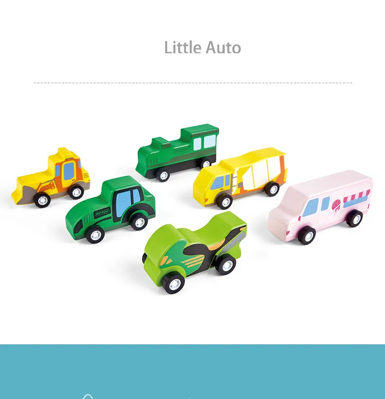 Wooden Vehicle Toy Car Set