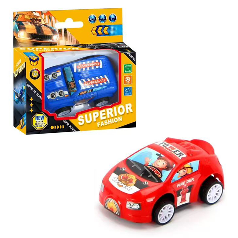 Exciting Colorful Plastic Pull-Back Race Car Toy Collection