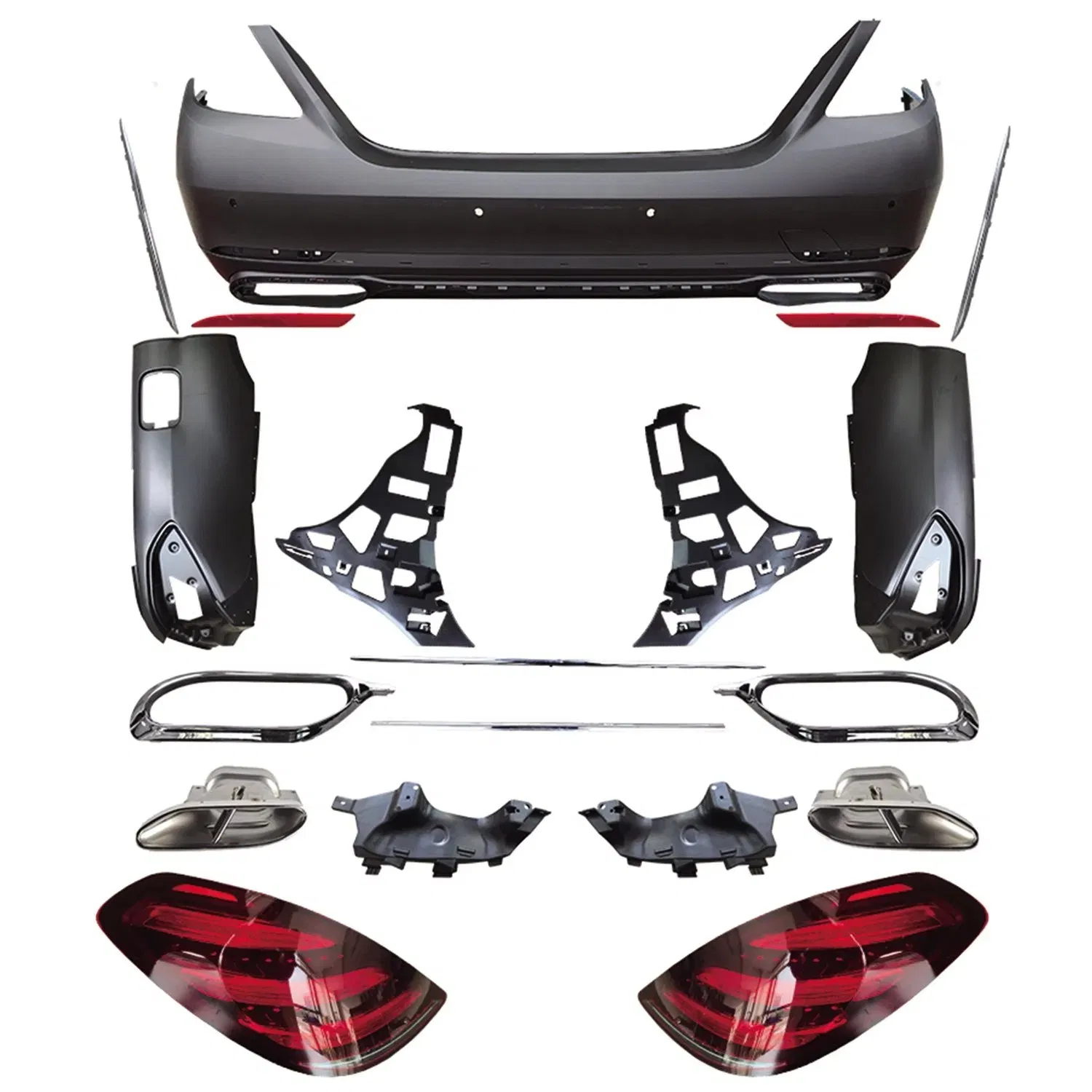 Upgraded Car Parts PP Body Kit for Mercedes B-Enz W221 2008 2013 Facelift S450 Model
