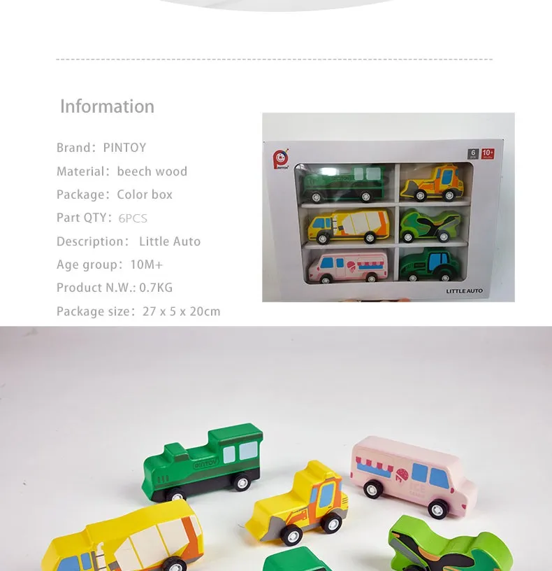 Educational Wooden Cars