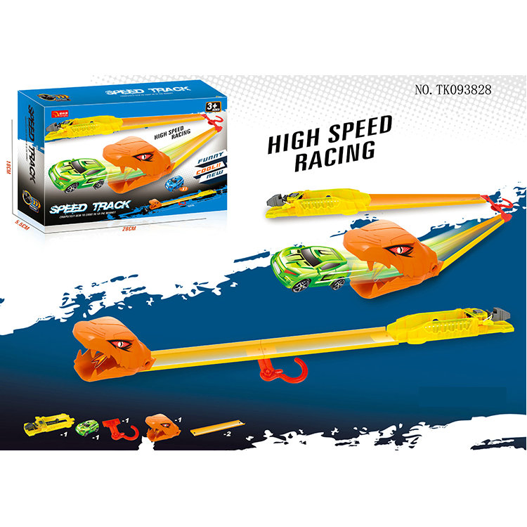 Speed Racing Car Stunt Set Night Light Ejection Slot Racing Track Toys