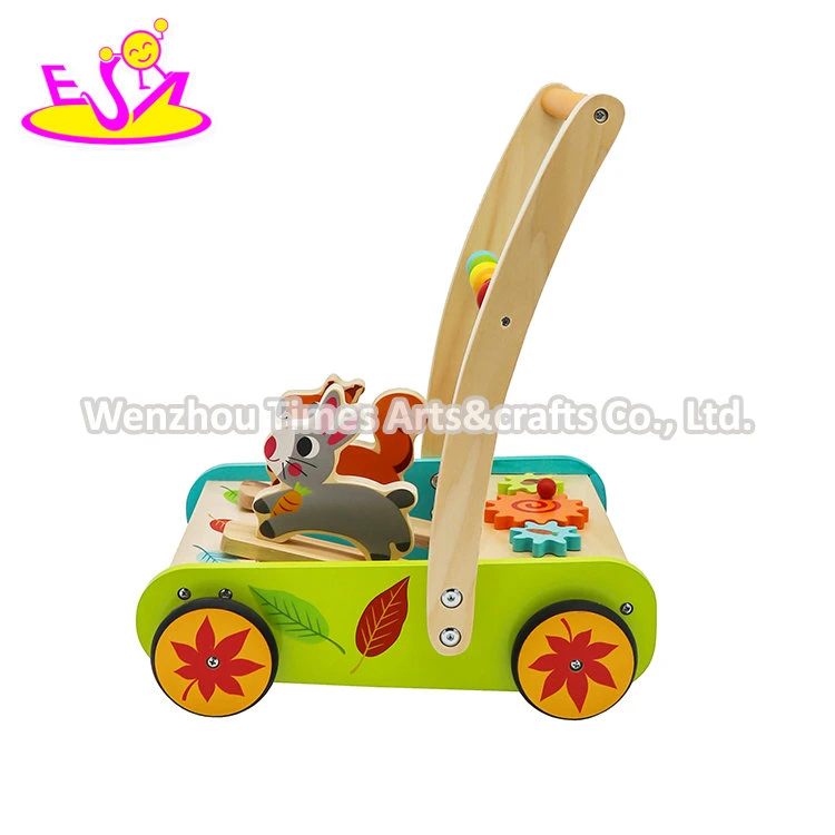 2020 Wholesale Activity Play Wooden Baby Walker Car for Children W16e154
