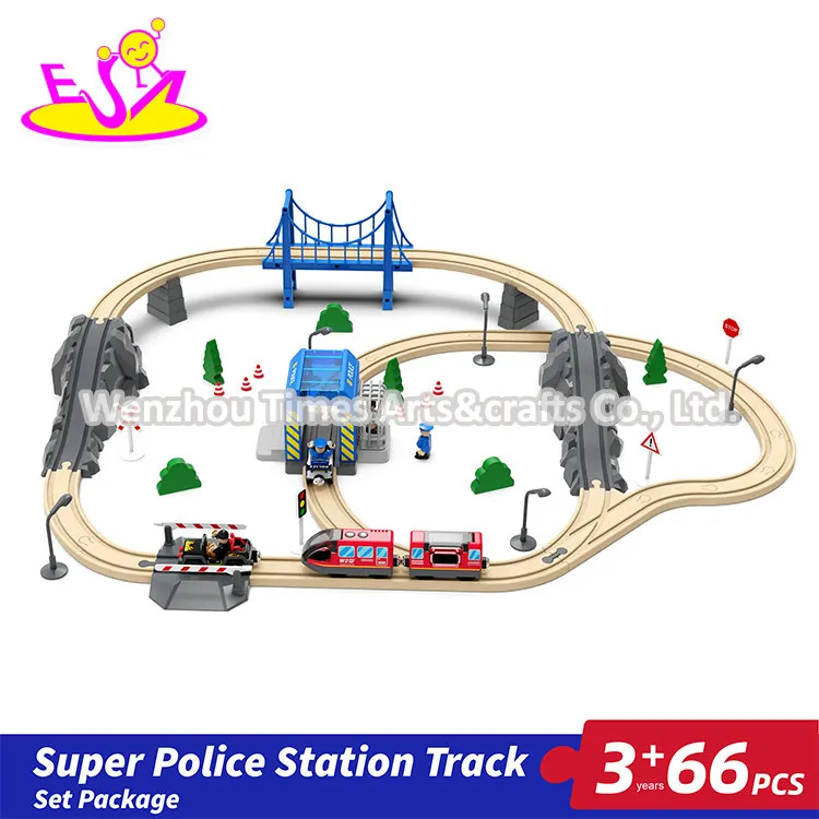 Wooden Toy Train Track Set 5
