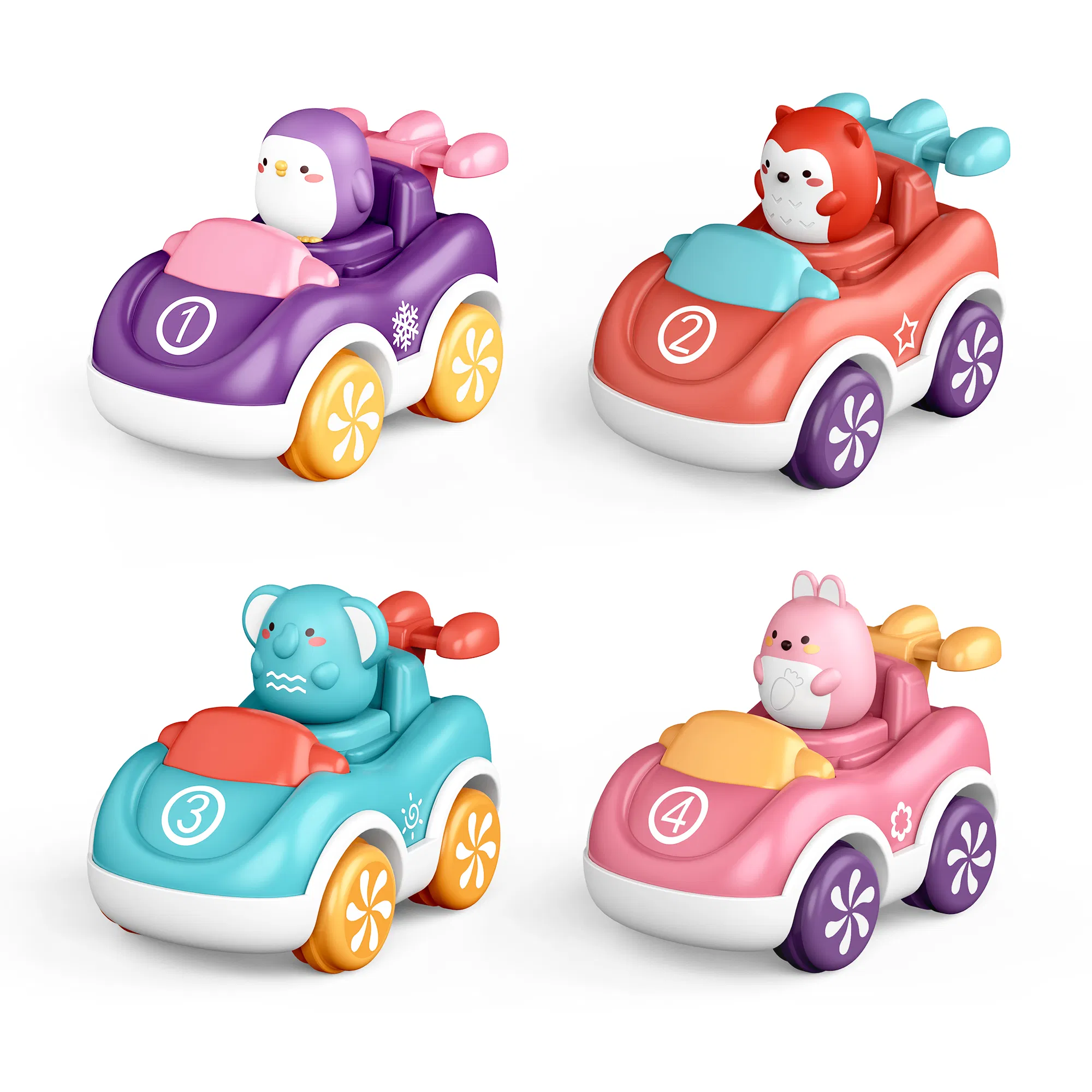 Fun Push and Go Animal Cars for Toddlers’ Learning Adventures Toy