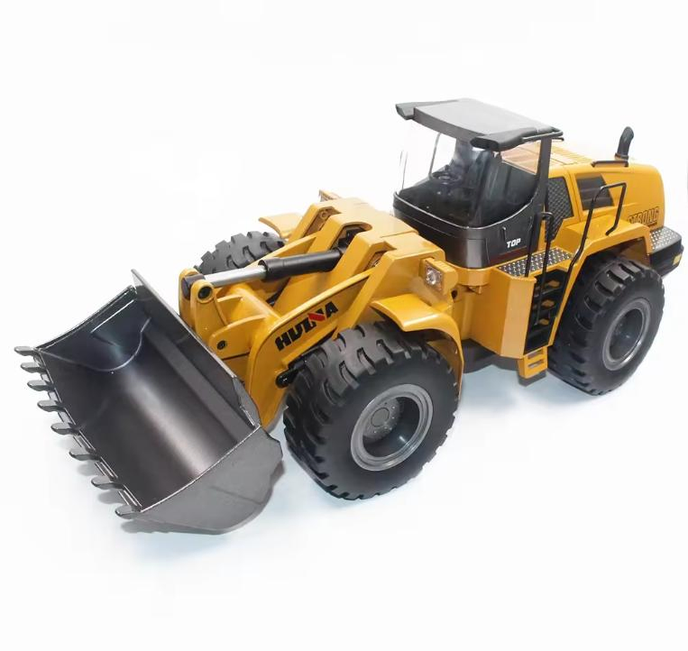 RC Bulldozer Truck 2.4GHz 1/14 Scale 22CH Metal Remote Control Construction Bulldozer Truck Vehicles for Kids Adults
