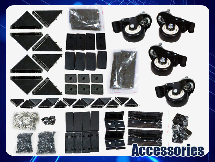 Cheap Price Basic Home SIM Racing Rig DIY 4080 T Slot Black Anodizing Aluminum Extrusion Profile Simple Car Driving Simulation