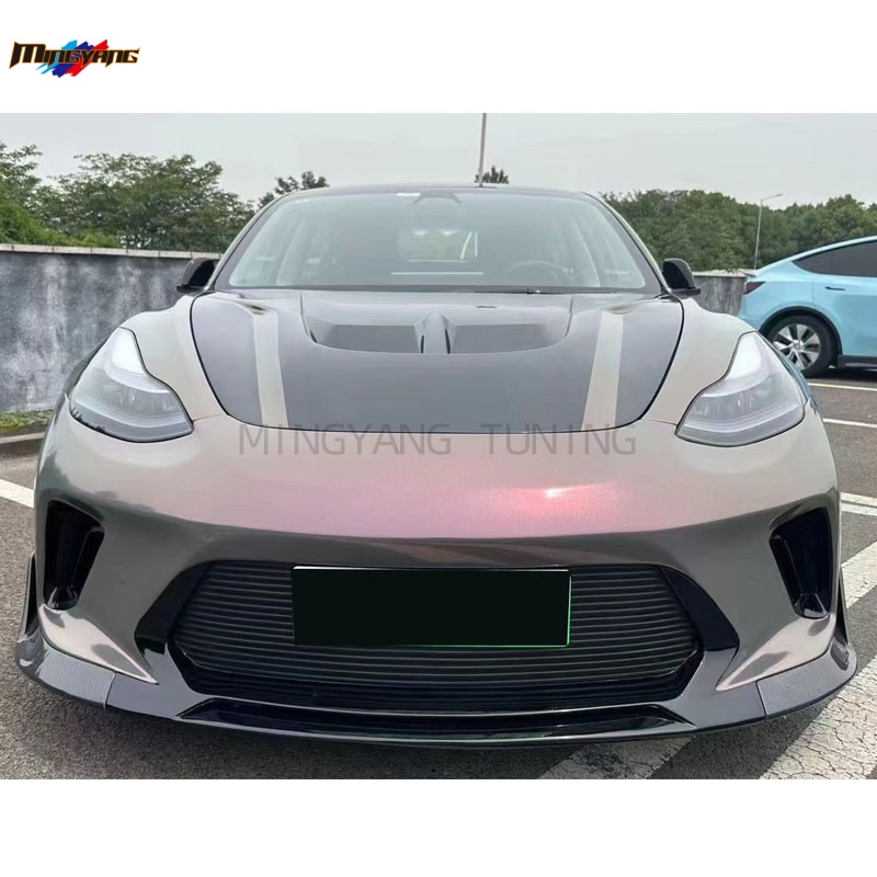 PP Plastic Car Bumper for Tesla Model 3 2017 Upgrade Yg Generation Body Kit Hood