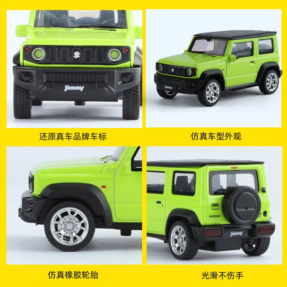 Diecast Car Toy 1: 34 Suzuki Jimny Alloy Pullback Car Model Diecast Model Car for Collection
