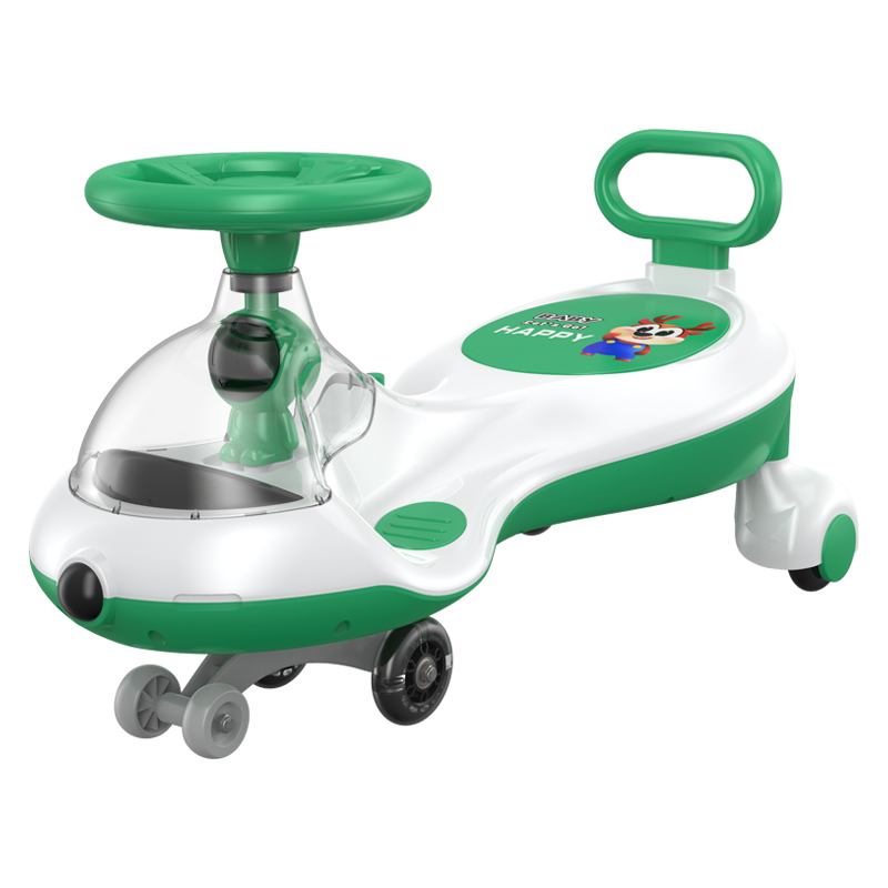 High Quality Baby Swing Cars PU Wheel Retro Children's Scooter 1-4years Old Baby Twist Car Kids Swing Car with Music and Light