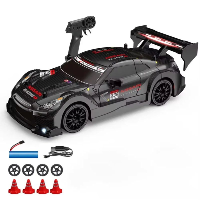 1/24 Scale 4WD Model, 20 Km/H Speed Remote Control Car. RC Car with LED Lights, 2.4GHz Frequency Band. Wholesale Toys. Remote Control Car Toy Gift.