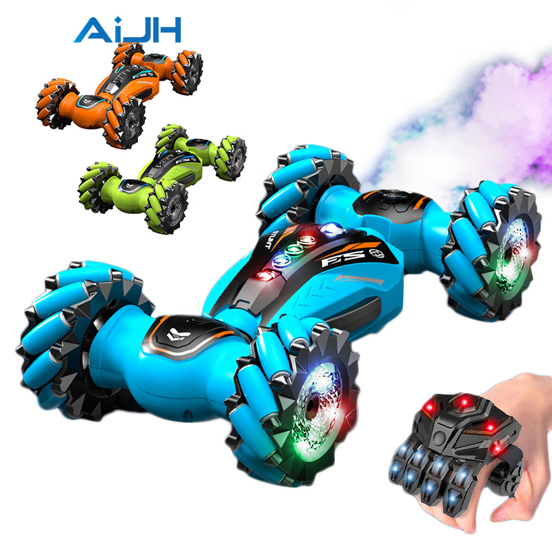 AiJH Wholesale Toys 4WD RC Drift Stunt Car All-Terrain Twist Remote Control Car Child Toy off Road with Watch RC Cars