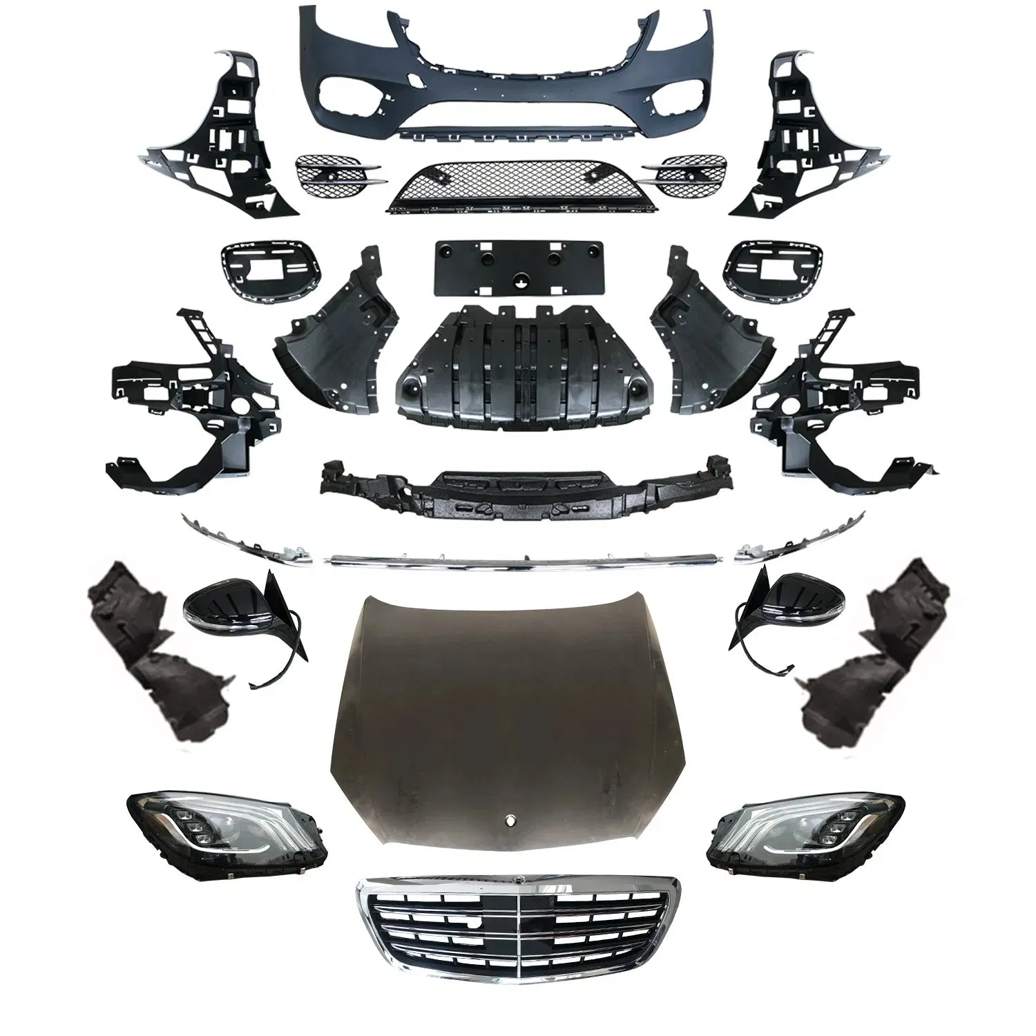 Upgraded Car Parts PP Body Kit for Mercedes B-Enz W221 2008 2013 Facelift S450 Model