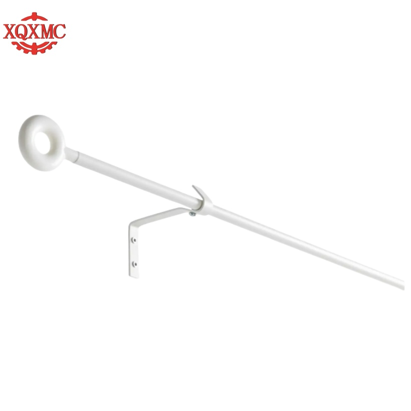 Bearing Wheel Silent Aluminum Alloy Curtain Track Slide Pulley Top Mounted Side Rail Curtain Rod Single Track Double Straight Track