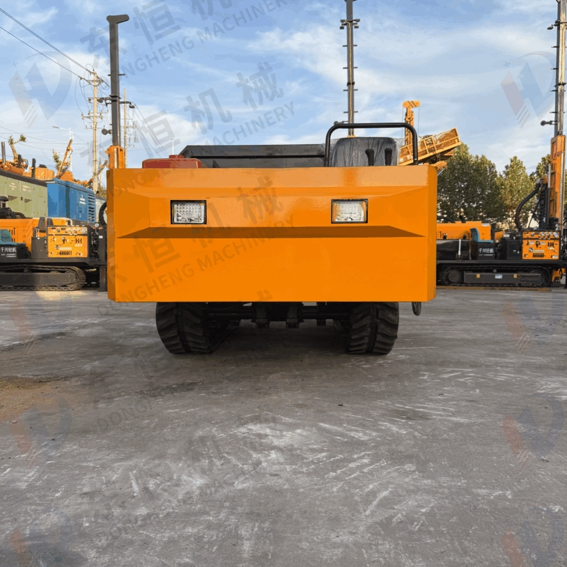 Hot Sale Garden Crawler Dump Truck Agricultural Crawler Dumper Mini Track Crawler Dump with Crane