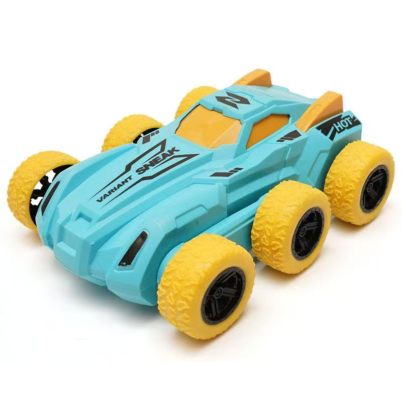 Unique Customizable 6 Wheels Colorful Pull-Back Car Toys for Children