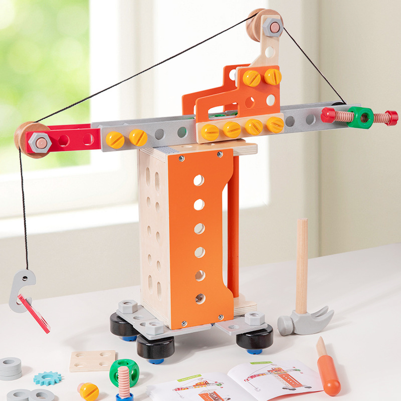 Children's Wooden Disassembly Nut Car Hands-on Educational Toys
