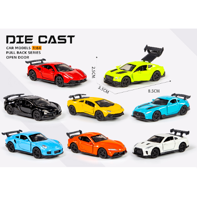 Mini 1: 64 Diecast Metal Toy Model Kids Racing Car Open Door