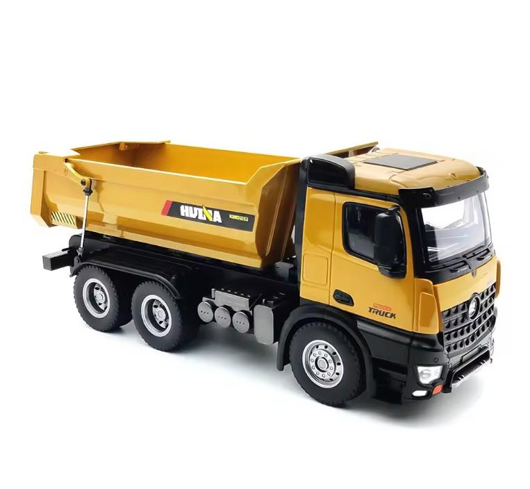 RC Metal Dump Truck 2.4GHz 1/14 Scale 10CH Radio Control Construction Trucks Vehicle for Kids