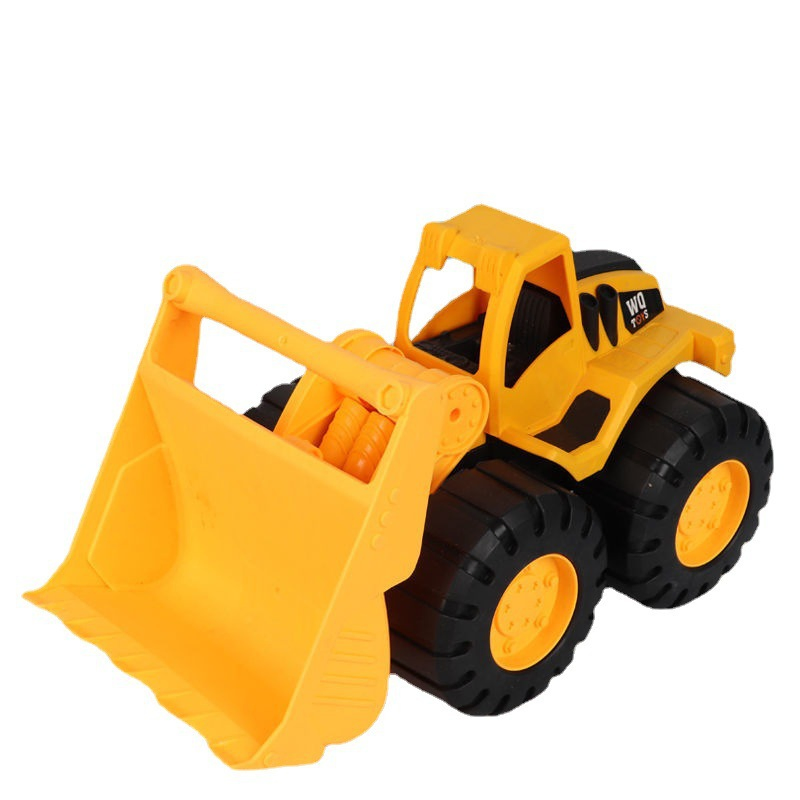 Large Construction Vehicle Simulation Excavator Toy for Kids, Inertial Sliding Beach Toy Car