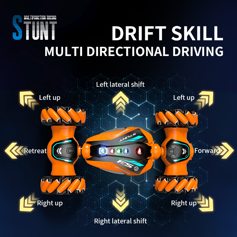 AiJH Wholesale Toys 4WD RC Drift Stunt Car All-Terrain Twist Remote Control Car Child Toy off Road with Watch RC Cars