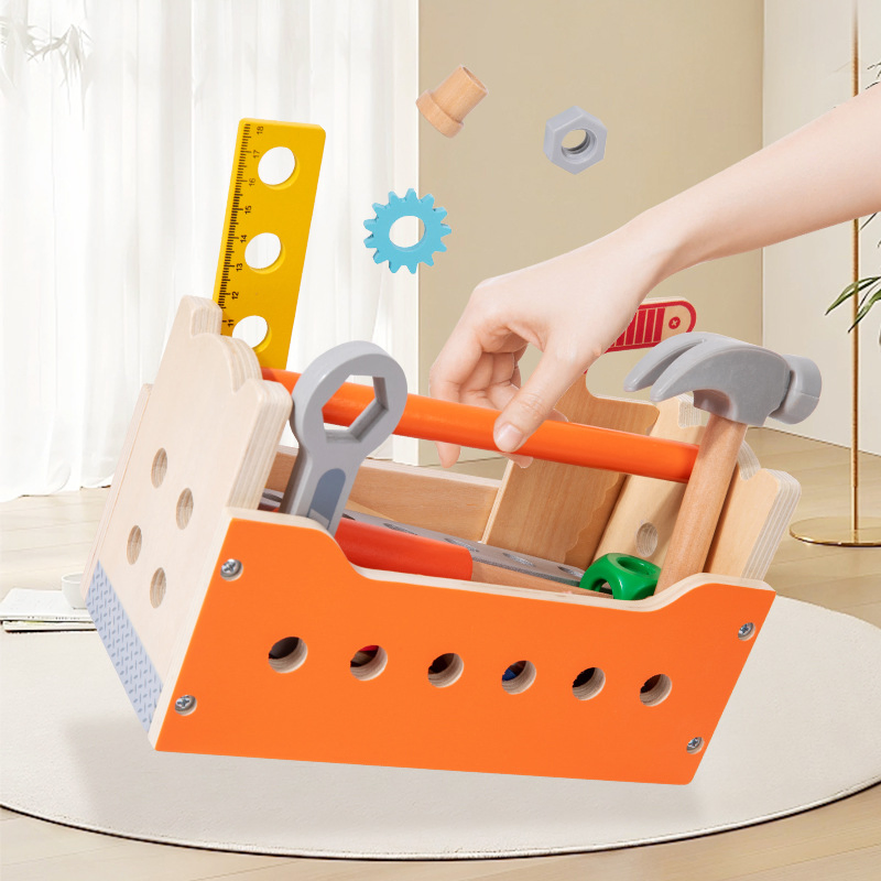 Children's Wooden Disassembly Nut Car Hands-on Educational Toys