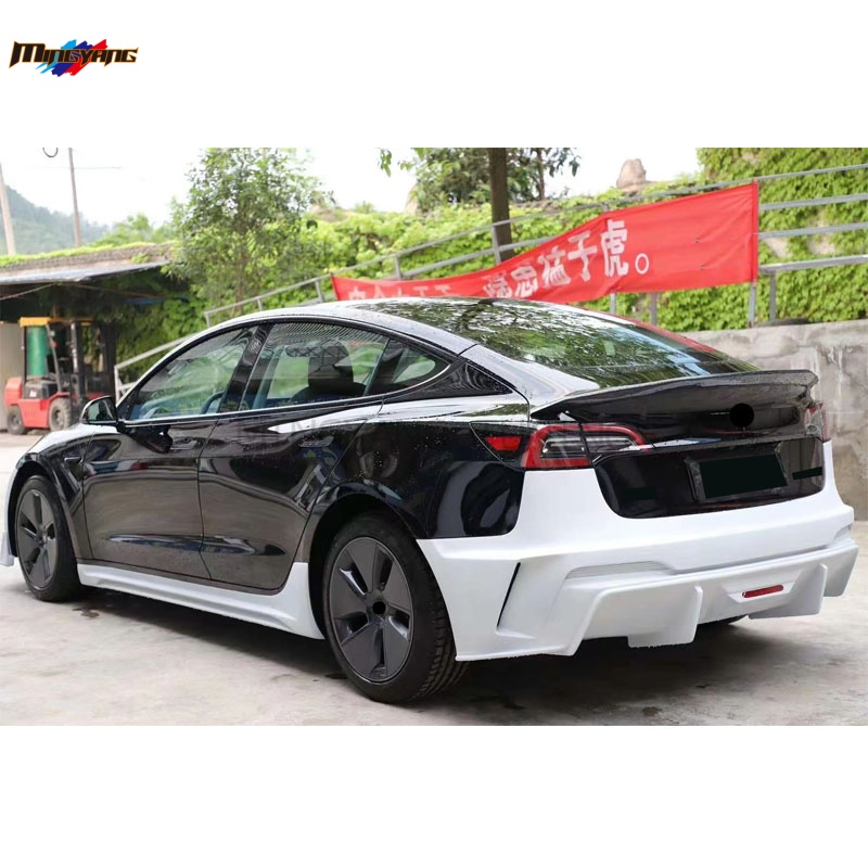 PP Plastic Car Bumper for Tesla Model 3 2017 Upgrade Yg Generation Body Kit Hood