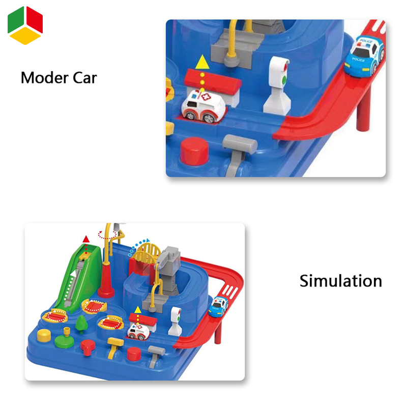 QS Wholesale Early Educational Amazon Hot Sale Toys Racing Track Toy Slot Toys Racing Car Game Adventure Set Toys for Kids Educational