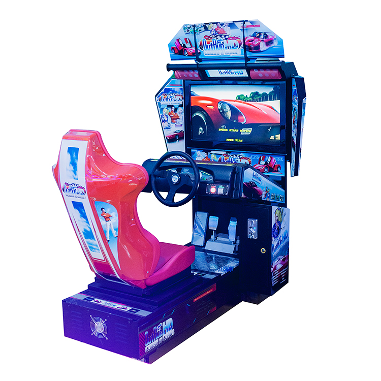 Colorful Park Kids Riding Game Car Racing Driving Simulator Arcade Machine Coin Game Machine Slot Machine Racing Acade Machine
