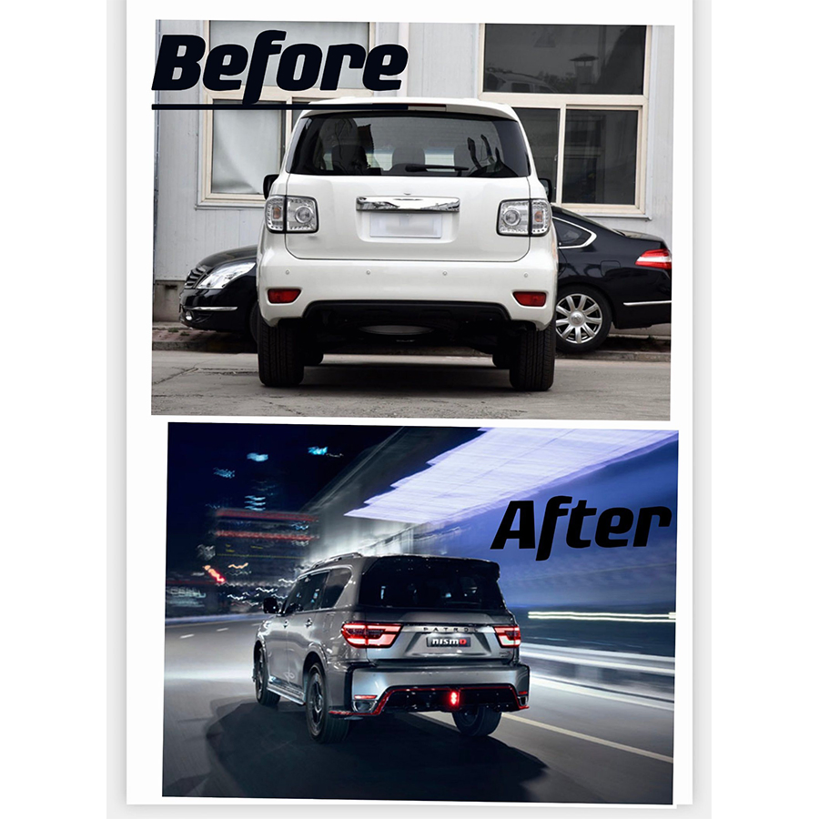 New Upgrade 2022 Car Accessories Parts PP Side Bar Grille Auto Front Rear Bumpers Body Kit for Nissan Patrol Y62 Nismo Model